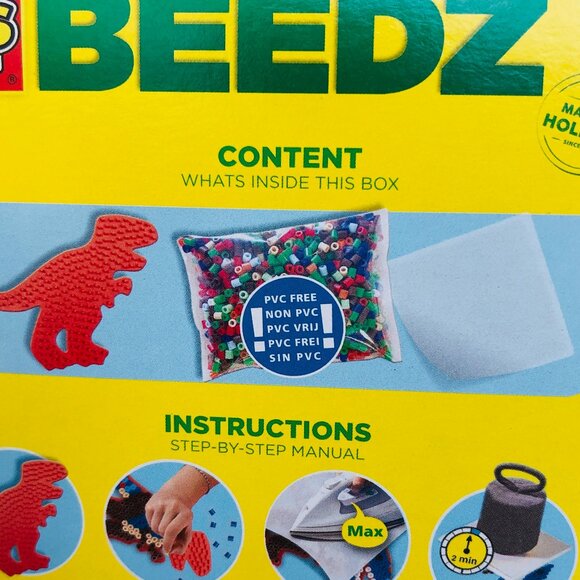 New in Box SES Creative Iron on Beads Set-Dinosaurs T-Rex1200 Pcs For Age 5+ - Picture 13 of 15